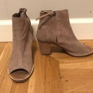 Toms Majorca Peep Toe Mid Calf Boot